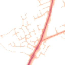 Daytime road noise heatmap for YO7 3SU