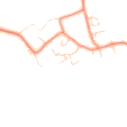 Daytime road noise heatmap for YO7 3SY