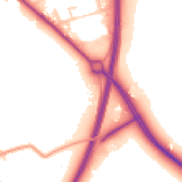 Daytime road noise heatmap for YO7 3TY
