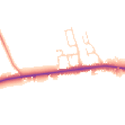Daytime road noise heatmap for YO7 4BU
