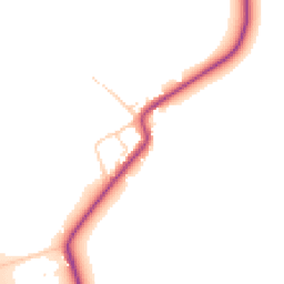 Daytime road noise heatmap for YO7 4ED