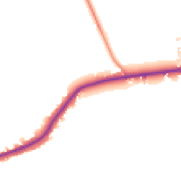 Daytime road noise heatmap for YO7 4FD