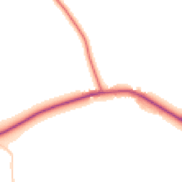 Daytime road noise heatmap for YO7 4JA