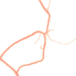 Daytime road noise heatmap for YO7 4LL