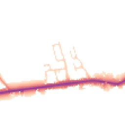 Daytime road noise heatmap for YO7 4LR