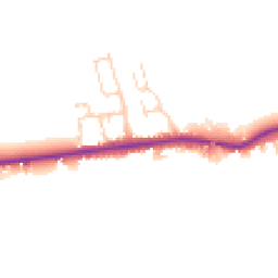 Daytime road noise heatmap for YO7 4LX