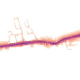 Daytime road noise heatmap for YO7 4LY