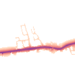 Daytime road noise heatmap for YO7 4LZ