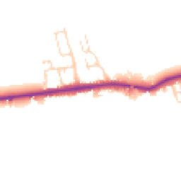Daytime road noise heatmap for YO7 4NB