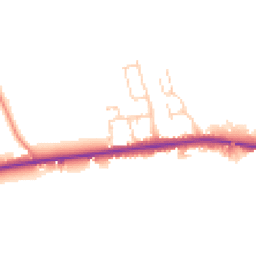 Daytime road noise heatmap for YO7 4NE