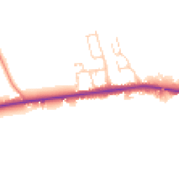 Daytime road noise heatmap for YO7 4NF