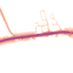 Daytime road noise heatmap for YO7 4NQ