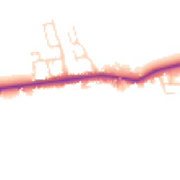Daytime road noise heatmap for YO7 4NU