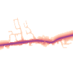 Daytime road noise heatmap for YO7 4NY