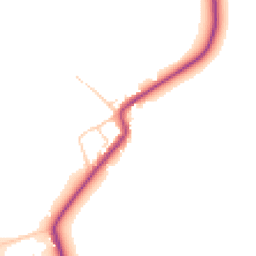Daytime road noise heatmap for YO7 4PF