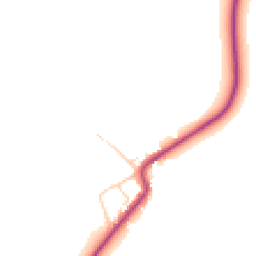 Daytime road noise heatmap for YO7 4PL