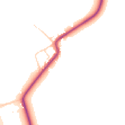 Daytime road noise heatmap for YO7 4PQ