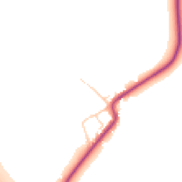 Daytime road noise heatmap for YO7 4PW