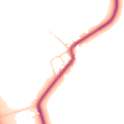Daytime road noise heatmap for YO7 4QB