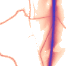 Daytime road noise heatmap for YO7 4QP
