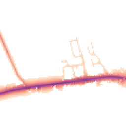 Daytime road noise heatmap for YO7 4RL