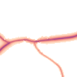 Daytime road noise heatmap for YO7 4SB