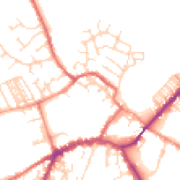 Daytime road noise heatmap for YO8 3AA