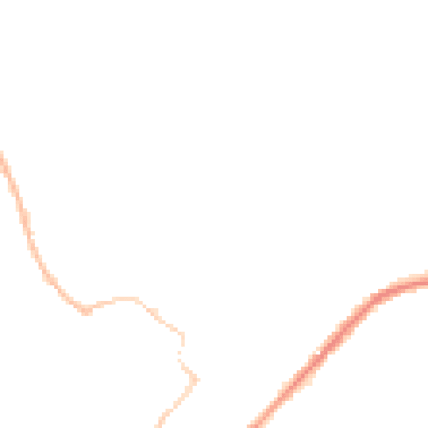 Night-time road noise heatmap for YO8 3AH