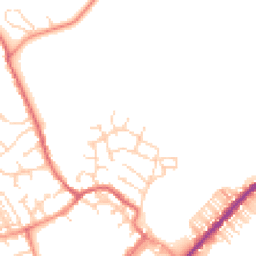 Daytime road noise heatmap for YO8 3AS