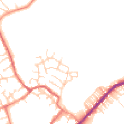 Daytime road noise heatmap for YO8 3AT