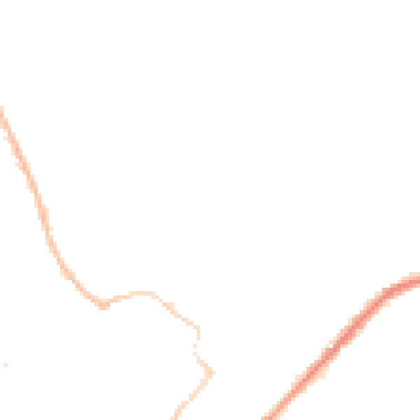 Night-time road noise heatmap for YO8 3AT