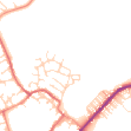 Daytime road noise heatmap for YO8 3AU
