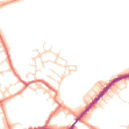 Daytime road noise heatmap for YO8 3AX