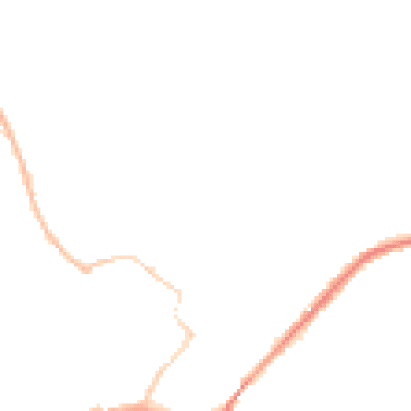 Night-time road noise heatmap for YO8 3AX