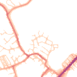 Daytime road noise heatmap for YO8 3AY