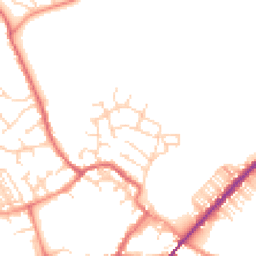 Daytime road noise heatmap for YO8 3AZ