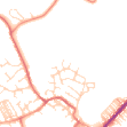 Daytime road noise heatmap for YO8 3BD