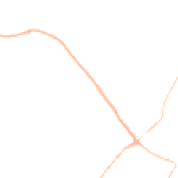 Night-time road noise heatmap for YO8 3BF