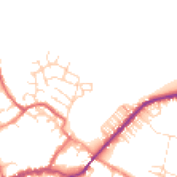 Daytime road noise heatmap for YO8 3EH
