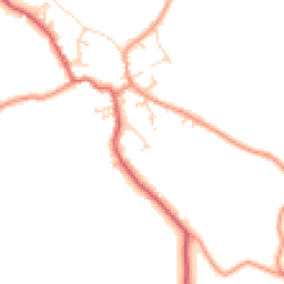 Daytime road noise heatmap for YO8 3FS