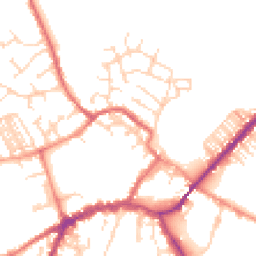 Daytime road noise heatmap for YO8 3FZ