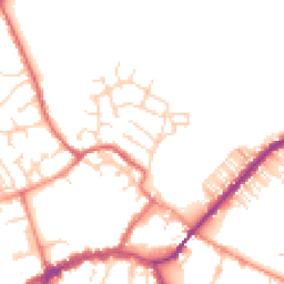 Daytime road noise heatmap for YO8 3GA