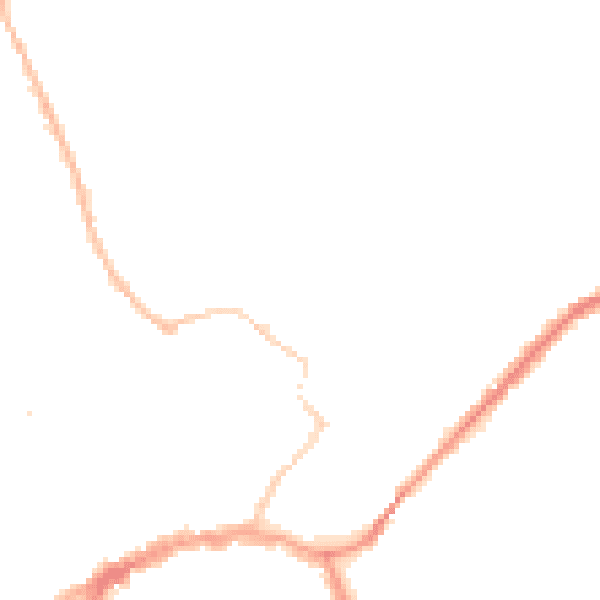 Night-time road noise heatmap for YO8 3GA