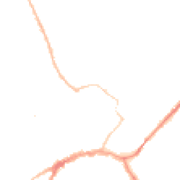 Night-time road noise heatmap for YO8 3GB