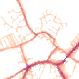 Daytime road noise heatmap for YO8 3LF