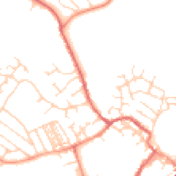 Daytime road noise heatmap for YO8 3LS