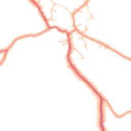 Daytime road noise heatmap for YO8 3PN