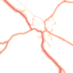 Daytime road noise heatmap for YO8 3SE