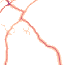 Daytime road noise heatmap for YO8 3SF