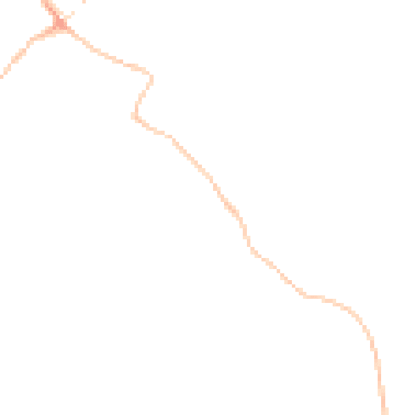 Night-time road noise heatmap for YO8 3SF